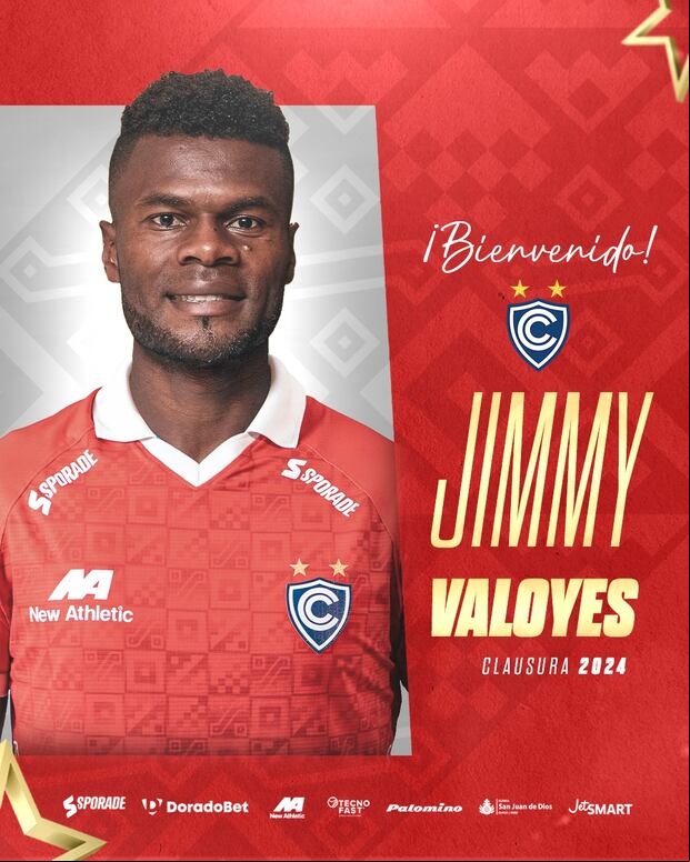 Así fue anunciado Jimmy Valoyes en Cienciano. (Cienciano)