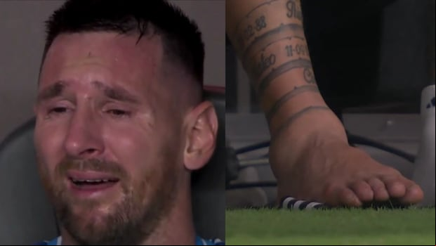 Lionel Messi se lesionó en la final de la Copa América entre Argentina y Colombia.