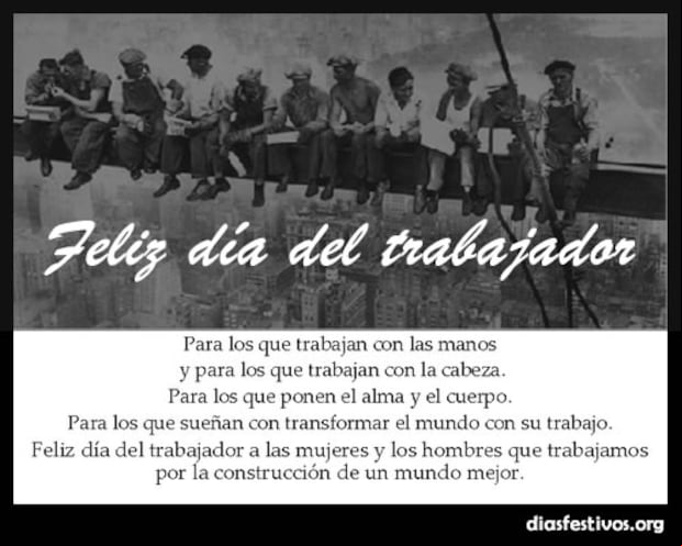 Cada 1 de mayo se celebra el Día Internacional del Trabajador o también conocido como Día del Trabajo. (Pinterest)