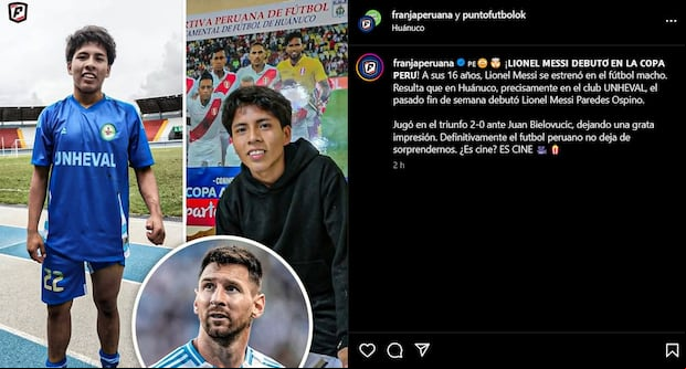 La página argentina Punto Fútbol compartió la noticia del Lionel Messi peruano y generó diversos comentarios de seguidores de la 'Pulga'.