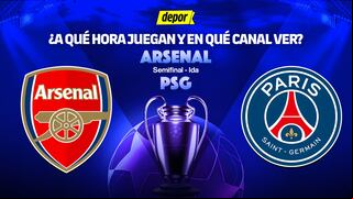 Canal confirmado por Arsenal vs. PSG por semifinales de la Champions League