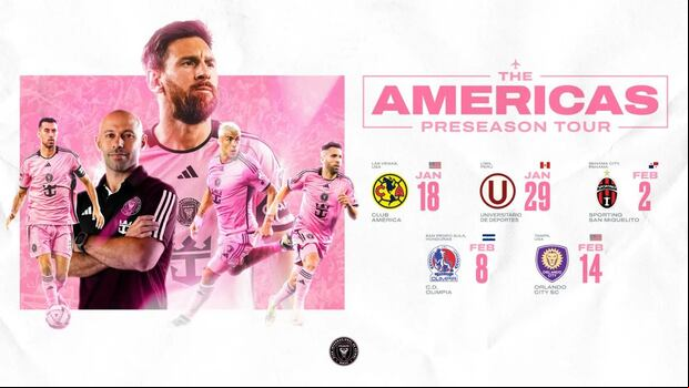 Olimpia está dentro de la gira de pretemporada del Inter Miami de Lionel Messi.