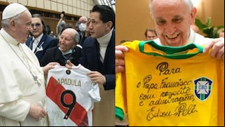 De todos los colores: la colección de camisetas del Papa Francisco y el regalo de Lapadula