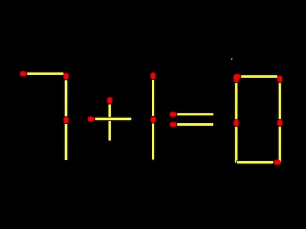 RETO MATEMÁTICO | ¿Puedes mover 1 fósforo para arreglar la ecuación 7+1=0? | FresherLive