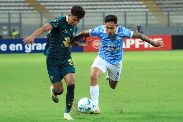 Sporting Cristal logró conseguir una victoria frente a Bolívar por la Copa Libertadores. (Photo by CONNIE / AFP)