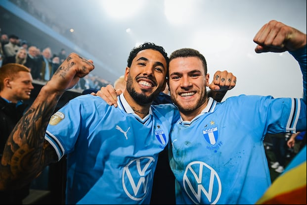Sergio Peña se coronó bicampeón con Malmo en 2024. (Foto: Malmo FF).