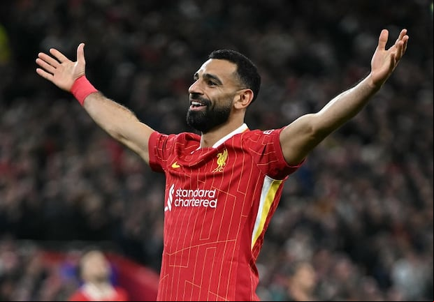 Mohamed Salah podría ganar su primera Bota de Oro. (Foto: Paul Ellis / AFP)