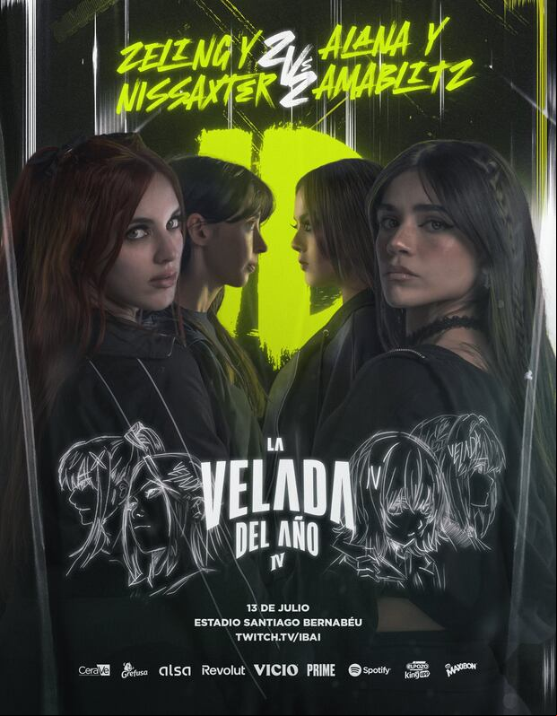 Esta será la primera vez que habrá un combate por parejas en La Velada del Año (Foto: Ibai / Twitter)