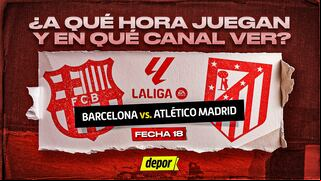 En qué canales TV ver Barcelona vs. Atlético y a qué hora juegan hoy por LaLiga 2024