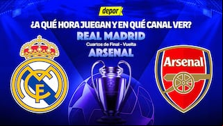 Canal para ver Real Madrid vs Arsenal por vuelta de cuartos de la Champions