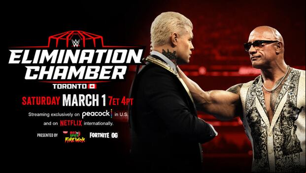 The Rock is coming to WWE Elimination Chamber with a very special purpose: to get an answer from Cody Rhodes after asking him to become "his champion" and give him his soul. What will The American Nightmare say to The Final Boss? | Photo by WWE