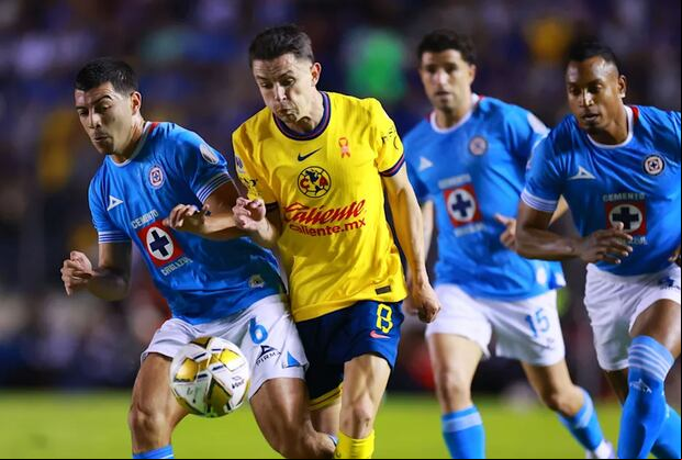 Club América and Cruz Azul face off this Tuesday, April 1, in the first leg of the Concachampions 2025 quarterfinals. (Photo: Getty Images)