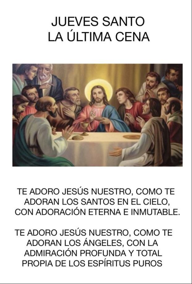 Imágenes el Jueves Santo 2024: comparte estas postales con mensajes (Foto: internet)