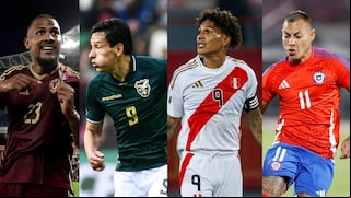 Por el boleto al repechaje: el fixture de Venezuela, Bolivia, Perú y Chile en Eliminatorias