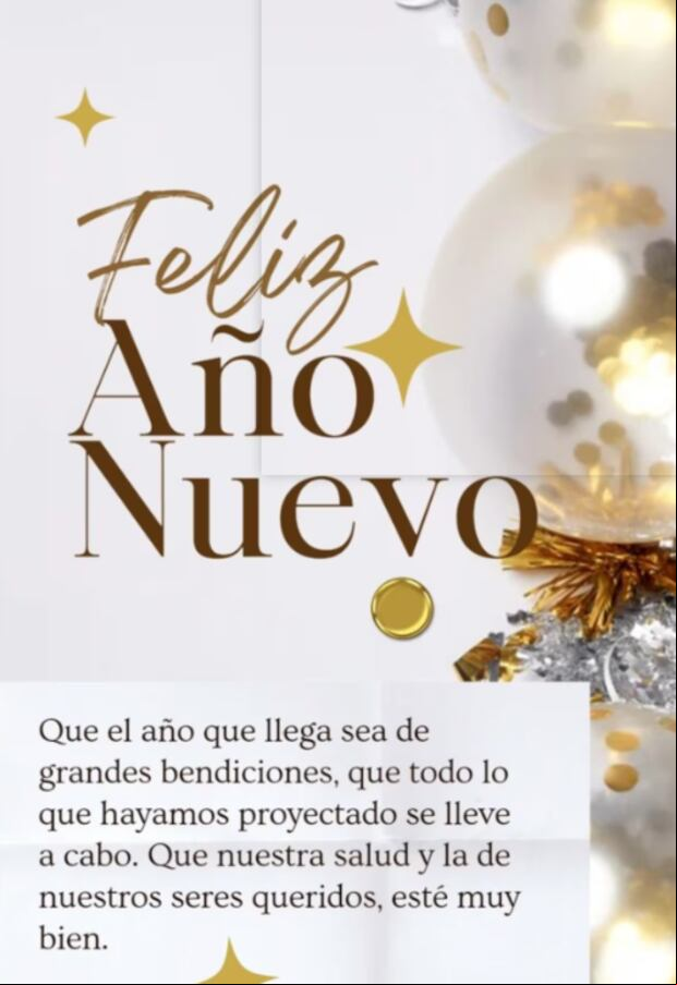 Imágenes para dedicar a tus seres queridos en Año Nuevo 2025. (Foto: Pinterest).