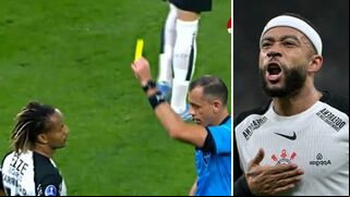 André Carrillo amonestado en empate de Corinthians por Copa Sudamericana