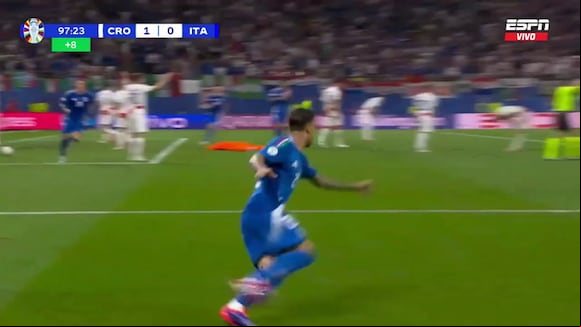 Gol Mattia Zacagni en Italia vs. Croacia. (Video: ESPN)