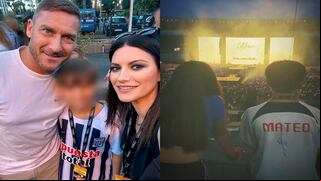 Viral: sobrino de Laura Pausini conoce a Totti y le autografió su camiseta de Alianza Lima