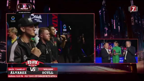 BOX Azteca 7 y TV Azteca Deportes EN VIVO - ver pelea Canelo vs. Scull GRATIS por señal abierta y online en México