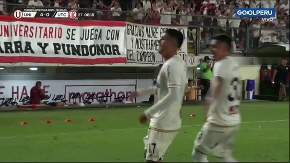 Jairo Concha y el golazo que marcó para el 4-0 de la U vs UTC. (Video: Liga 1 Max)