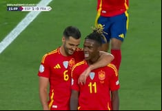 ¡Zurdazo letal! Gol de Nico Williams para el 1-0 del España vs. Francia