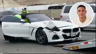Mediocampista de Universitario, Yuriel Celi, involucrado en accidente en Panamericana Sur