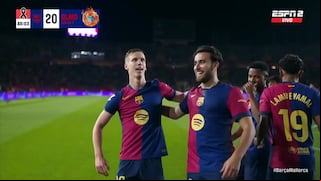¡Con todo el tiempo del mundo! Gol de Dani Olmo para el 1-0 del Barcelona vs. Mallorca