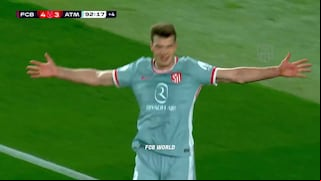 ¡En la última! Gol de Alexander Sorloth para el 4-4 del Barcelona vs. Atlético Madrid